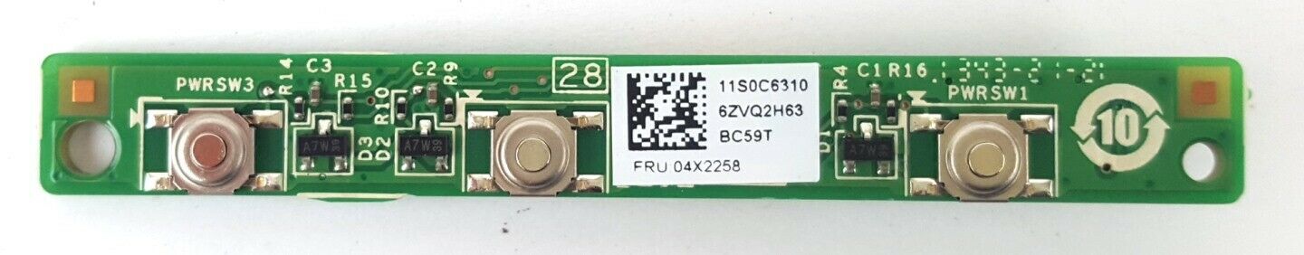 GENUINE LENOVO THINKCENTRE M73Z POWER BUTTON BOARD 04X2258 GENUINE LENOVO THINKCENTRE M73Z POWER BUTTON BOARD 04X2258